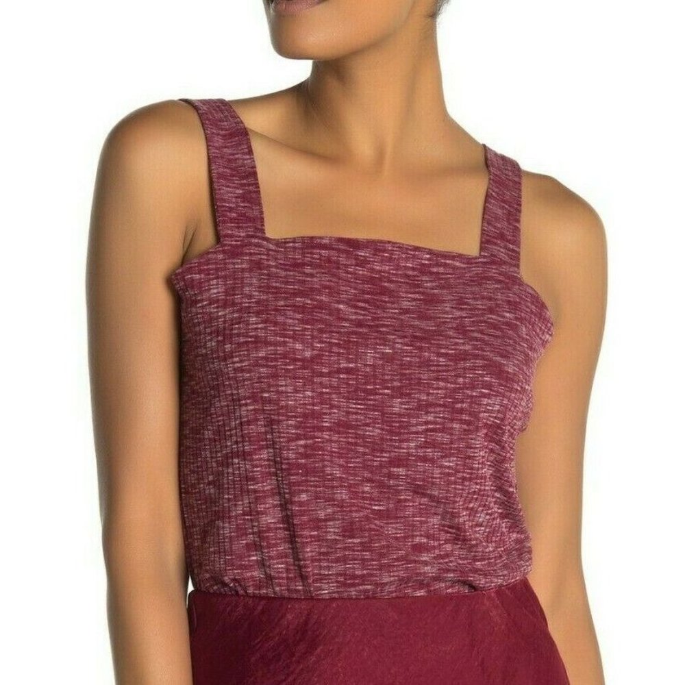 NEW Ribbed Marl Tank Beet XLARGE PC60